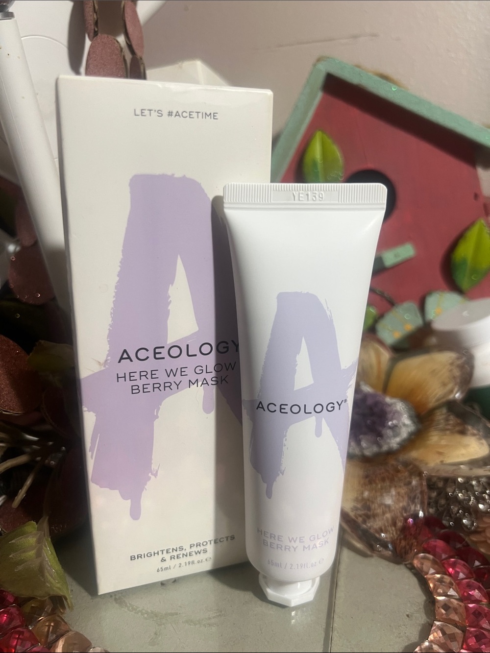 Aceology Here We Glow Berry Mask 65ml 2.19 fl.oz. Brightening Skincare Korea